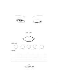 13 blank face chart blank eye makeup chart