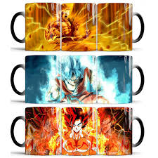 Capelli blu goku giocattolo di alta qualità con spedizione gratuita in tutto il mondo su aliexpress. Trasporto Di Goccia Dragon Ball Z Super Saiyan Nero Rosso Blu Dei Capelli Goku Vegata Tazza Cambiante Di Colore Tazze Di Caffe Tazza Di Te Cucina Ristorazione E Bar