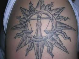 #libra sign tattoo #libra tattoo #constellation tattoo #zodiac tattoo #black and grey tattoo #black tattoo #blackwork #back tattoo #backpiece #tattoos.org. Creative Libra Tattoos For Men Elegant Arts Tattoo