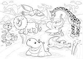 Dibujos Para Colorear De Animales De La Selva