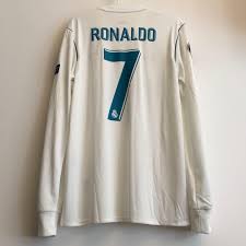 Find a new real madrid jersey at fanatics. Bnwt Real Madrid 2017 18 Champions League Final Long Sleeve Home Jersey With Ronaldo Nameset Sports Sports Apparel On Carousell