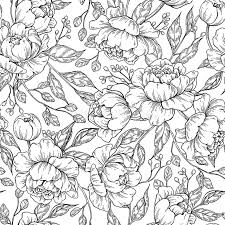 The best selection of royalty free peony pattern seamless vector art, graphics and stock illustrations. Peony Flower Seamless Pattern Drawing Vector Hand Drawn Engrave Stock Vector Illustration Of Paper Flora 112816558