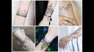 Temporary tattoos have come along way since the ones we wore in the 80's that took a month to scratch off of your skin! 50 Awesome Bracelet Tattoo Design Ideas For Womens Youtube