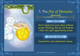 The Ace Of Pentacles Tarot The Astrology Web Ace Of Pentacles Pentacles Tarot Tarot Meanings