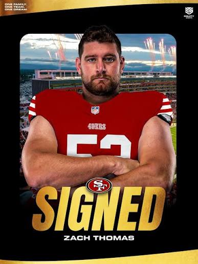 Congratulations @zach_thomas74_ on signing with the @49ers ✍️🔥
