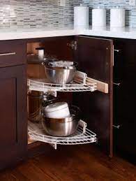 70 Inspiring Corner Kitchen Cabinet Storage Ideas Roundecor Corner Kitchen Cabinet Kitchen Cabinet Storage Small Kitchen Storage