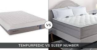 Tempurpedic Vs Sleep Number Comparison Tempurpedic Mattress Mattress Tempurpedic