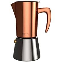 Order now for free delivery. Stovetop Espresso Maker Moka Pot Percolator Italian Coffee Maker Classic Full Bodied Cafe Maker Machine 430 Stainless Steel Induction Cooker Suitable 200 Ml Black 6 Cup 10oz 300ml Kitchen Dining Coffee Tea