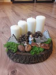 Advent Baumscheiben Deko Weihnachten Bastelarbeiten Weihnachten Tischdekoration Weihnachten
