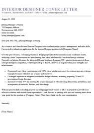 Dear hiring manager, i would like to. Interior Design Resume Sample By Resume Genius
