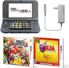 Black Nintendo 3ds Xl Bundle Nintendo Ac Adapter And Two Full Games Nintendo 3ds Nintendo 3ds Xl Nintendo 2ds