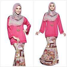 Baju Kurung Moden Pendek Cotton