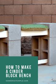 The next time you're at your local hardware store, grab some cinder blocks and try out one of these creative outdoor projects with cinder blocks. Diy Cinder Block Bench Only 4 Materials Somewhat Simple