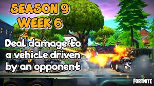 Fortnite's season 9, week 6 challenges are live, bringing us past the halfway point of the season. Fortnite Deal Damage To A Vehicle Driven By An Opponent Season 9 Wee Fortniteseason9 Fortnitecreative Fortnite Fortniteba Fortnite Seasons Driving