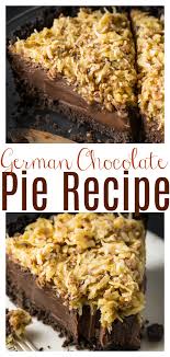 For an easy and delicious chocolate cherry pie, preheat oven to 375 degrees. No Bake German Chocolate Pie With Oreo Cookie Crust