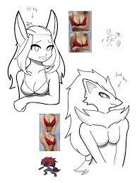 Anatomy practice from references. Am I doing this right? (Marked nsfw just  in case) : rFurryArtSchool