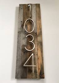 Custom House Numbers Sign Vertical Or Horizontal Rustic Etsy Modern House Numbers Sign Rustic House Numbers House Numbers