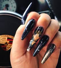 Black Acrylic Nail Ideas 2020 36 Amazing Acrylic Nail Ideas 2019 In 2020 Nails Cute Nails Nail Designs