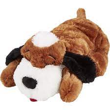 Smart Pet Love Snuggle Puppy Behavioral Aid Dog Toy Brown White Chewy Com Puppy Snuggles Dog Toys Dog Stuffed Animal