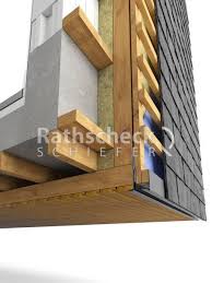 Rathscheck Schieferdetails Schieferfassade Ausfuehrung Arkade Schiefer An Holz Schiefer Fassade Hinterluftete Fassade Fassade