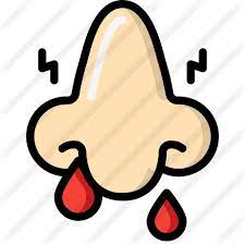 Nose Bleeding Stencil Templates Vector Icon Design Displaying Collections