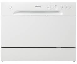 Danby Ddw621wdb Full Console Countertop Dishwasher With 6 Place Setting Capacity 6 Wash Cycles Delay Start Stainless Steel Interiror Silverware Basket And S In 2020 Countertop Dishwasher Dishwasher White Portable Dishwasher