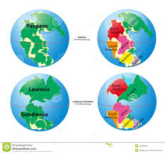 Weltkarte Von Pangaea Laurasia Gondwana Vektor Abbildung Illustration Von Masse Cartography 25396938