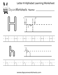 Here's what happened to those six lost letters. Free Letter H Alphabet Learning Worksheet For Preschool