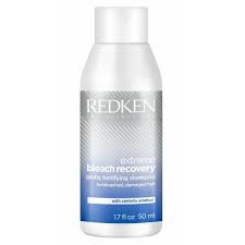 We offer many products designed specifically for blonde hair— whether color treated or natural. Redken Extreme Bleach Recovery Shampoo 50ml