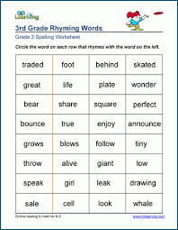 Our 3rd grade spelling program occurs over a two week period. Spelling Worksheets K5 Learning