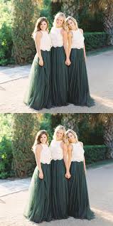 Prevalent Lace Bodice Green Tulle Skirt A Line Custom Bridesmaid Dresses Cheap Unique Tulle Bridesmaid Dress Tulle Skirt Bridesmaid Unique Bridesmaid Dresses