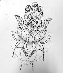 Five Ways Lotus Flower Tattoo With Hamsa Hand Can Improve Your Business Lotus Flower Tattoo Hamsa Tattoo Design Hamsa Hand Tattoo Flower Tattoo