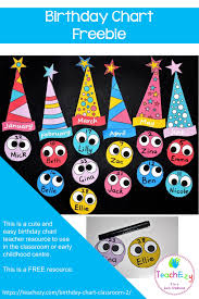 Birthday Chart For Classroom Free Birthday Chart For The Teaching Classroom Or Preschool Birthday Calendar Classroom Birthday Charts Preschool Birthday