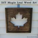 DIY Maple Leaf Wood Art (Happy Canada Day!) | Wood art projects ...