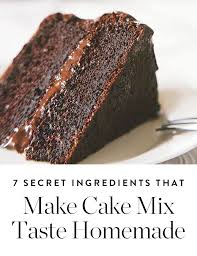 How To Make Box Cake Mix Taste Homemade 7 Secret Ingredients To Try Devils Food Cake Mix Recipe Make Cake Mix Taste Homemade Cake Mix