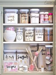 Tips And Tricks To Keep Your Kitchen Cabinets Organized And Clean Baking Storage Airtight Food Storage Pantry Organization Hacks