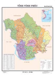 Bản đồ hành chính tỉnh Vĩnh Phúc
