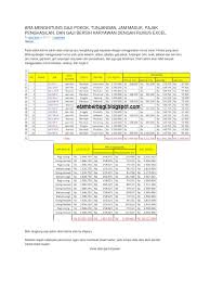 Nov 10, 2016 · berikut diberikan beberapa contoh slip gaji karyawan word yang bisa anda tiru formatnya. Ara Menghitung Gaji Pokok