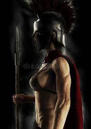 Portrait Silhouette Of A Greek Spartan Female Warrior On A Black Background Stock Illustration Illustra In 2021 Warrior Woman Fantasy Female Warrior Women Of Sparta