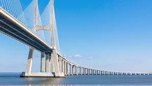To this day it remains as one of the longest in the world with 10km of it passing over water and a suspension section that allows ships to pass through close to the lisbon. Column Rehabilitation Vasco Da Gama Bridge Lisbon Portugal S P International