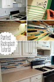 Scrub the tile surfaces and in the grout lines for a proper cleaning. How To Paint A Backsplash To Look Like Tile Reality Daydream Painted Backsplash Home Diy Diy Home Improvement