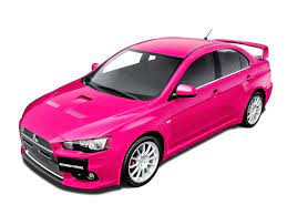 Mitsubishi Lancer In Sporty Pink This Looks Fun Mitsubishi Cars Mitsubishi Lancer Evolution Mitsubishi Lancer