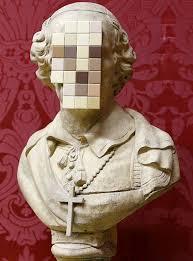 Pixel Face Walker Art Street Art Banksy