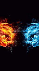 How to set a fire wallpaper for an android device? Wallpaper Hands 4k 5k Wallpaper 8k Fight Kick Orange Blue Fire Abstract 228