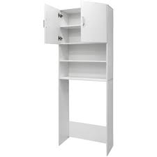 Waschmaschine und trockner im einbauschrank im bad aufeinander bad decoration homedecor homedesign homeideas. Ecd Germany Waschmaschinenschrank 190 X 62 5 Cm Mit 2 T Ren Wei Badezimmerschrank F R