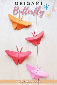 Easy To Make Origami Butterfly In 2021 Handmade Craft Cards Kids Craft Gifts Origami Butterfly