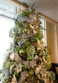 Snowflakes And Green Christmas Tree Green Christmas Tree Decorations Green Christmas Tree Green Christmas