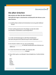 Bild geschichte uebungen klasse 2 : Die Alten Griechen Geschichte