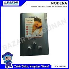 Pemakaian pemanas ini memang menjadi pilihan karena paling tidak, punya dua keuntungan. Water Heater Pemanas Air Gas Natural Alam Modena Gi 6 N 6n V Berkualitas Kamar Mandi Rumah Tangga Bukalapak Com Inkuiri Com