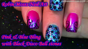 Blue fingernails are caused by a low level or lack of oxygen circulating in your red blood cells. 2 Nail Art Tutorials Diy Hot Pink Filigree Blue With Black Diamond Tutorial Video Dailymotion